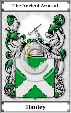 Hanley Family Crest Download (JPG)  Book Plated - 150 DPI