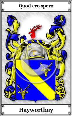 Hayworthay Family Crest Download (JPG) Book Plated - 300 DPI
