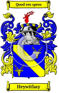 Heywithay Family Crest/Coat of Arms