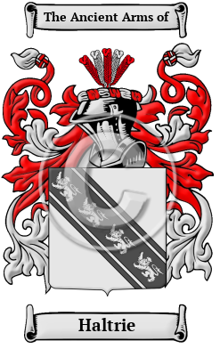 Haltrie Family Crest/Coat of Arms