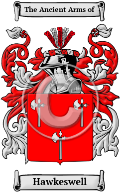 Hawkeswell Family Crest/Coat of Arms