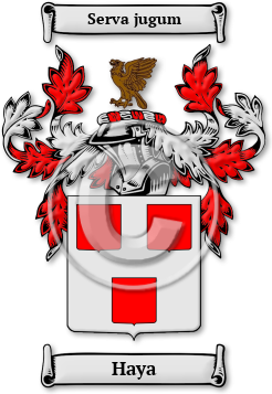 Haya Family Crest Download (jpg) Legacy Series - 150 DPI