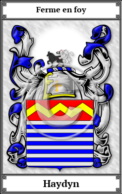 Haydyn Family Crest Download (JPG)  Book Plated - 150 DPI