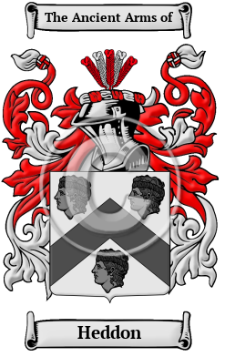 Heddon Family Crest/Coat of Arms