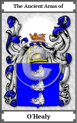 O'Healy Family Crest Download (JPG)  Book Plated - 150 DPI