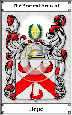Hepe Family Crest Download (JPG)  Book Plated - 150 DPI