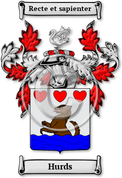 Hurds Family Crest Download (jpg) Legacy Series - 150 DPI