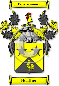 Heather Family Crest Download (jpg) Legacy Series - 150 DPI