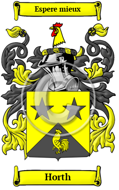 Horth Family Crest/Coat of Arms