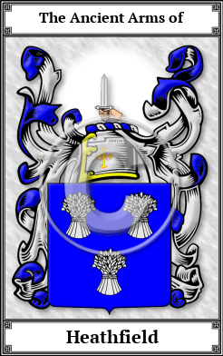 Heathfield Family Crest Download (JPG)  Book Plated - 150 DPI