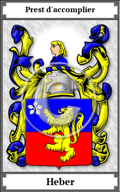 Heber Family Crest Download (JPG) Book Plated - 600 DPI