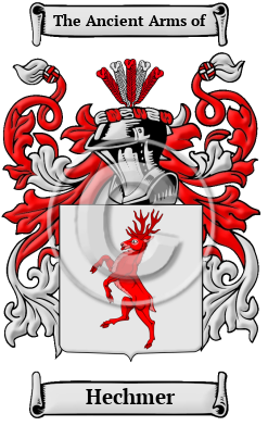 Hechmer Family Crest/Coat of Arms