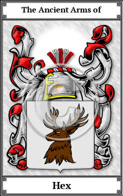 Hex Family Crest Download (JPG)  Book Plated - 150 DPI