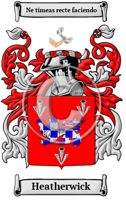 Heatherwick Family Crest/Coat of Arms