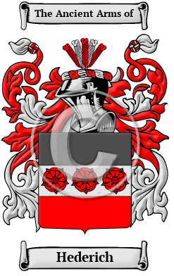 Hederich Family Crest/Coat of Arms