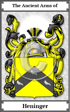 Heninger Family Crest Download (JPG)  Book Plated - 150 DPI
