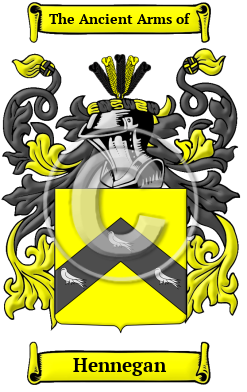 Hennegan Family Crest/Coat of Arms
