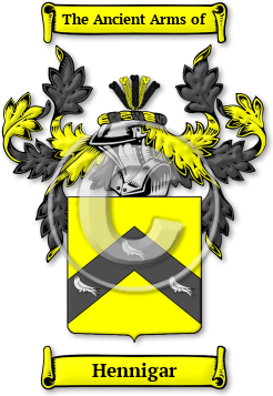 Hennigar Family Crest Download (jpg) Legacy Series - 150 DPI