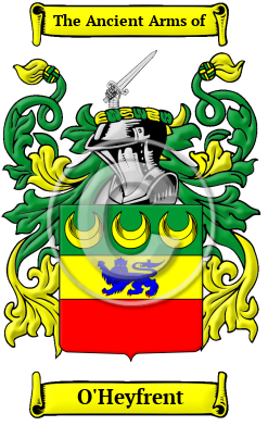 O'Heyfrent Family Crest/Coat of Arms