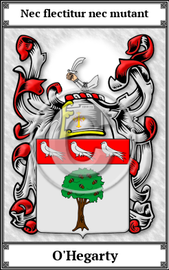 O'Hegarty Family Crest Download (JPG)  Book Plated - 150 DPI
