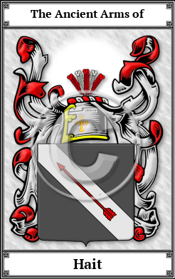 Hait Family Crest Download (JPG) Book Plated - 600 DPI