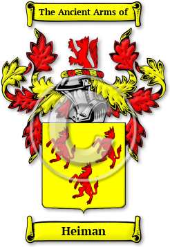 Heiman Family Crest Download (jpg) Legacy Series - 150 DPI