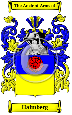 Haimberg Family Crest/Coat of Arms