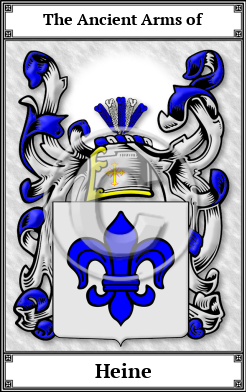Heine Family Crest Download (JPG)  Book Plated - 150 DPI