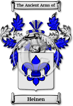 Heinen Family Crest Download (jpg) Legacy Series - 150 DPI