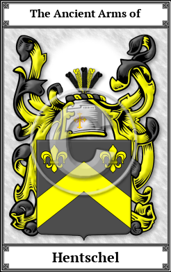 Hentschel Family Crest Download (JPG) Book Plated - 600 DPI
