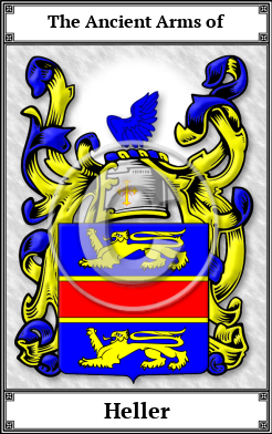 Heller Family Crest Download (JPG)  Book Plated - 150 DPI
