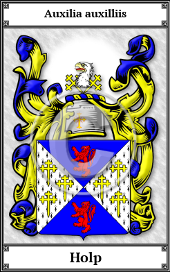 Holp Family Crest Download (JPG) Book Plated - 600 DPI