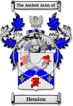 Hemion Family Crest Download (JPG) Legacy Series - 600 DPI