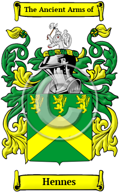 Hennes Family Crest/Coat of Arms