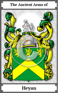 Heyan Family Crest Download (JPG)  Book Plated - 150 DPI