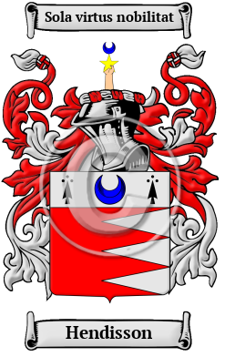 Hendisson Family Crest/Coat of Arms