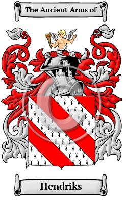 Hendriks Family Crest/Coat of Arms