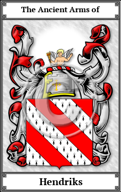 Hendriks Family Crest Download (JPG)  Book Plated - 150 DPI