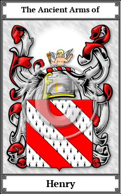 Henry Family Crest Download (JPG)  Book Plated - 150 DPI