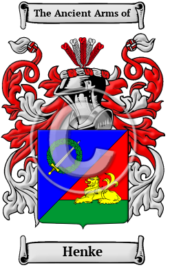 Henke Family Crest/Coat of Arms