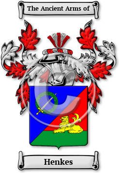 Henkes Family Crest Download (jpg) Legacy Series - 150 DPI