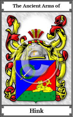 Hink Family Crest Download (JPG)  Book Plated - 150 DPI