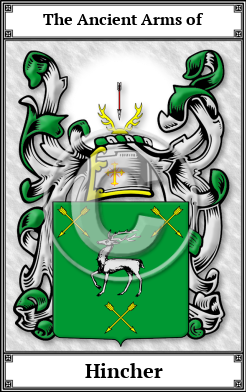 Hincher Family Crest Download (JPG) Book Plated - 600 DPI