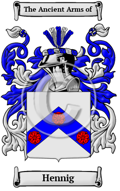 Hennig Family Crest/Coat of Arms