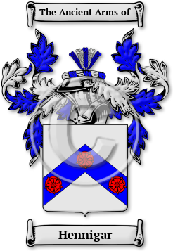 Hennigar Family Crest Download (jpg) Legacy Series - 150 DPI