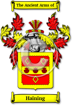 Haining Family Crest Download (jpg) Legacy Series - 150 DPI