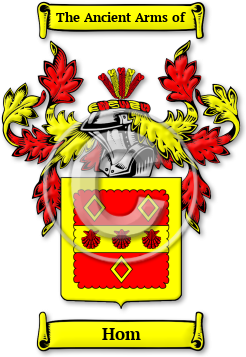 Hom Family Crest Download (JPG) Legacy Series - 600 DPI