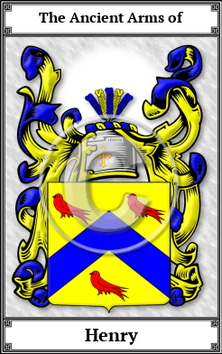 Henry Family Crest Download (JPG)  Book Plated - 150 DPI