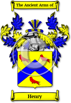 Henry Family Crest Download (jpg) Legacy Series - 150 DPI