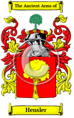 Hensler Family Crest/Coat of Arms
